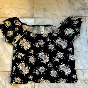 Forever 21 Floral crop top-Large